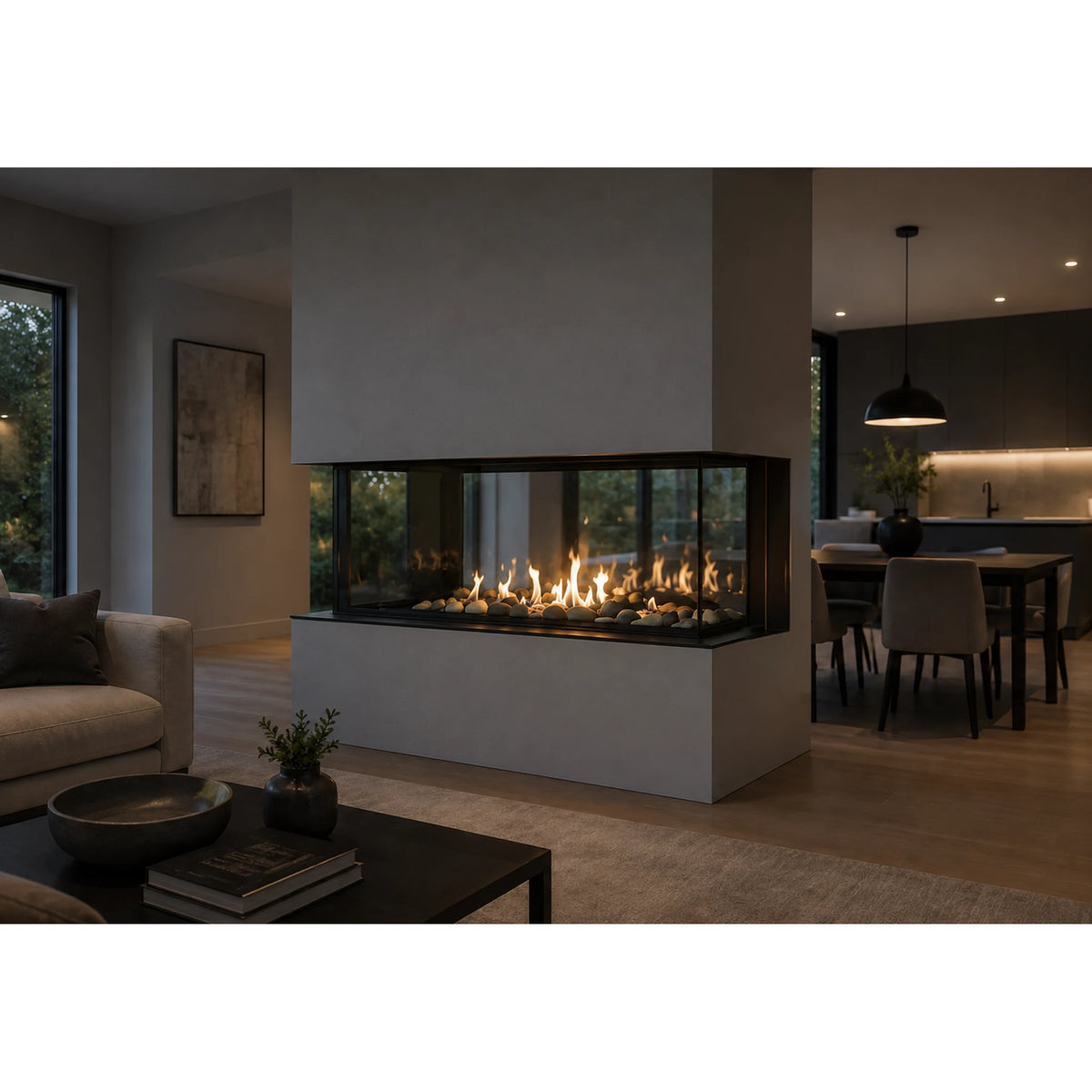 Sierra Flame LYON-48-NG fireplace – product view