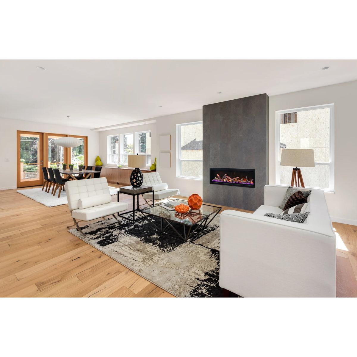 Amantii fireplace – symbespoke60inch oak
