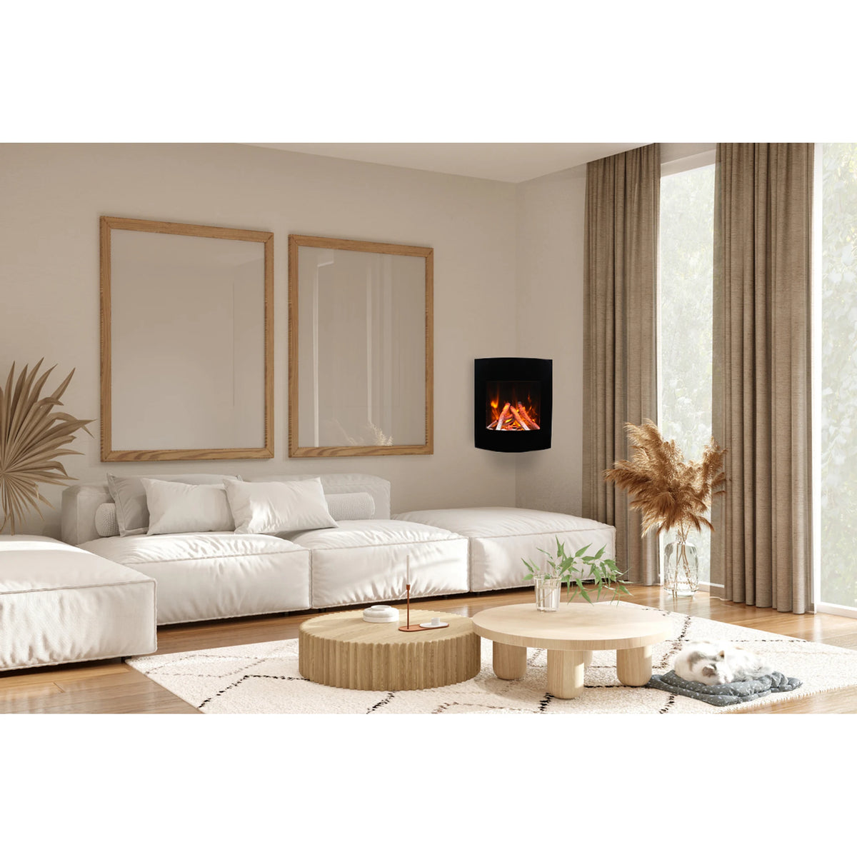 Amantii WM-BI-2428-VLR-BG fireplace – product view