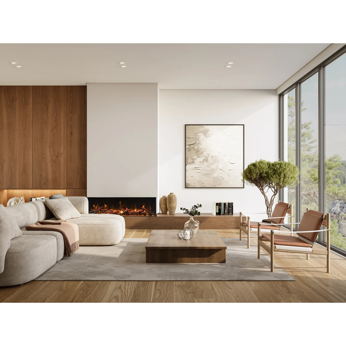Amantii fireplace – truviewbespoke-oak