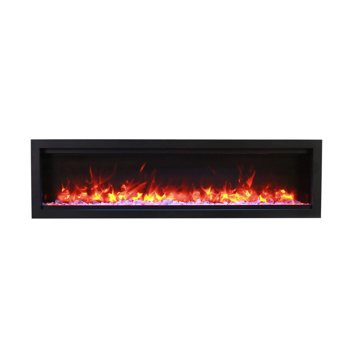 Amantii fireplace – SYM60 FRONT #14 GLASS ORANGE FLAME #207