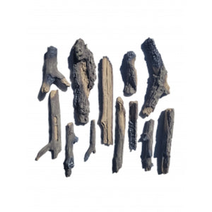 Amantii DESIGN-MEDIA-OAK-12PCE-MD Medium Oak Log Kit with Vermiculite