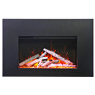 Amantii TRD-30-3 trim shown installed on a fireplace