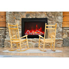 Amantii TRD-30-4 trim shown installed on a fireplace