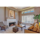 Amantii TRD-26-3 trim shown installed on a fireplace