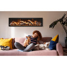 Amantii fireplace – bi 60" deep smart electric fireplace with rustic logset