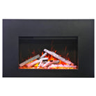 Amantii TRD-30-3 trim shown installed on a fireplace