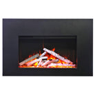 Amantii TRD-30-3 trim shown installed on a fireplace