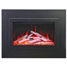 Amantii TRD-26-4 trim shown installed on a fireplace