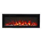 Amantii fireplace – SYM-XS-42-Front-log-Orange-flame_0114-1200