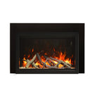 Amantii TRD-33-3 trim shown installed on a fireplace