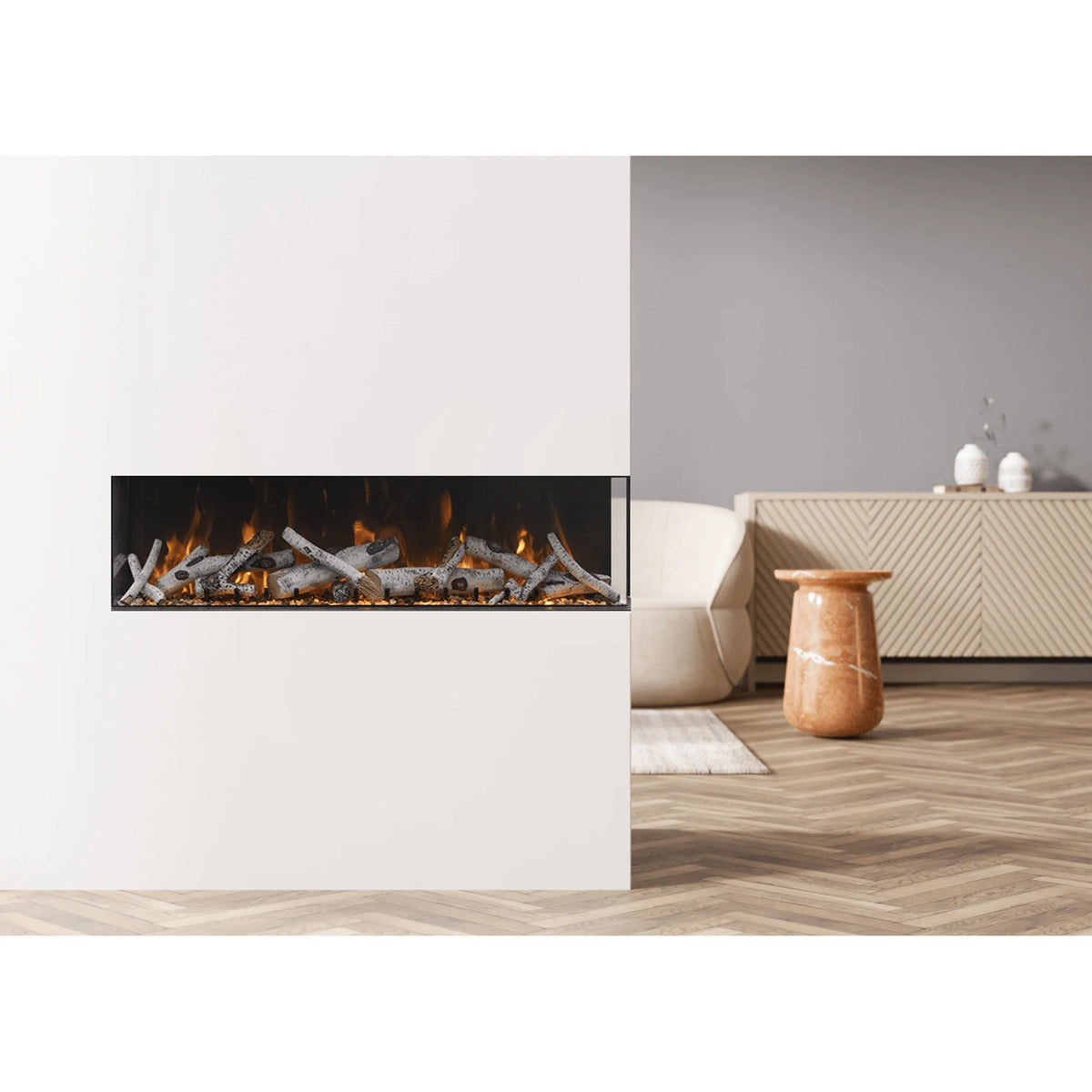 Amantii fireplace – TruView XL Deep Birch logset