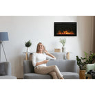 Amantii fireplace – TRD Xtra Slim with clear glass media