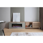 Amantii fireplace – Bi Slim with large media glass nuggets