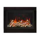 Amantii TRD-26-4 trim shown installed on a fireplace
