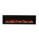 Amantii fireplace – SYM60 FRONT RUSTIC YELLOW FLAME #176