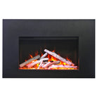 Amantii TRD-30-3 trim shown installed on a fireplace