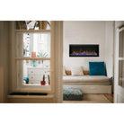 Amantii fireplace – sym xt 50" electric fireplace with glass chunk nuggets
