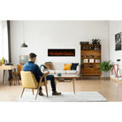 Amantii fireplace – symbespoke 60 xt with drift wood logset